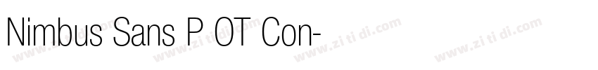 Nimbus Sans P OT Con字体转换 Nimbus Sans P OT Con字体转换